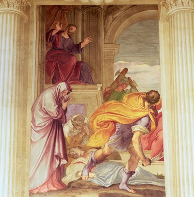 Neitsyen murha (fresko) tekijältä Giambattista (1526 78) Zelotti