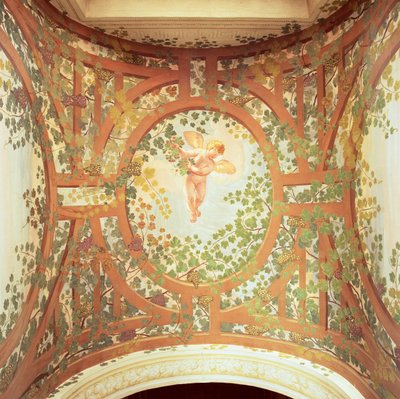 Pergola trompe loeilissa tekijältä Giambattista 1526 78 Zelotti