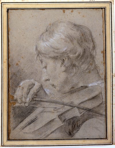 Viulisti. G. P. Piazzetta (1683 - 1754). Milano, Brera. tekijältä Giambattista Piazzetta