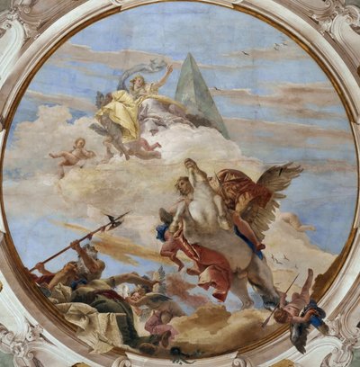 Bellerophon Pegasuksella, noin 1746. tekijältä Giambattista Tiepolo