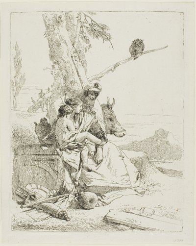 Itämaisen talonpojan perhe, Scherzistä tekijältä Giambattista Tiepolo