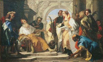 Crottan perheen suojeluspyhät tekijältä Giambattista Tiepolo