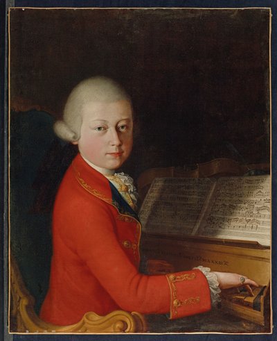 Muotokuva Wolfgang Amadeus Mozartista 13-vuotiaasta Veronassa tekijältä Giambettino (attr. to) Cignaroli