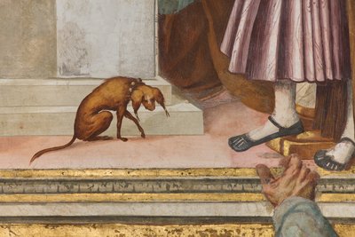 Keskilaivo, viides pohjoisväli, temppelin esittely, Gian Francesco Bembo tekijältä Gian Francesco Bembo