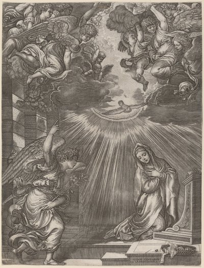 Ilmoitus tekijältä Gian Jacopo Caraglio after Titian