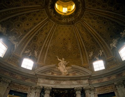 Sisäkupoli, Pyhän Andreaksen kirkko Quirinalissa, arkkitehti Gian Lorenzo Bernini (1598-1680), Rooma, Italia tekijältä Gian Lorenzo Bernini