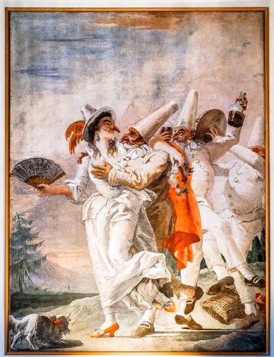 Rakastavaisten booli tekijältä Giandomenico (1727-1804) Tiepolo