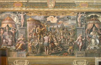 Ristin ilmestyminen keisari Konstantinukselle, 1517-1524 tekijältä Gianfrancesco Penni