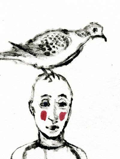 Kotiinpaluu, 2017, (öljy paperille) tekijältä Gigi Sudbury