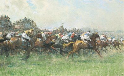 Tattenham Corner, Epsom Derby, tekijältä Gilbert Holiday