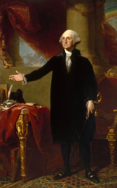 George Washington (Lansdownen muotokuva) tekijältä Gilbert Stuart