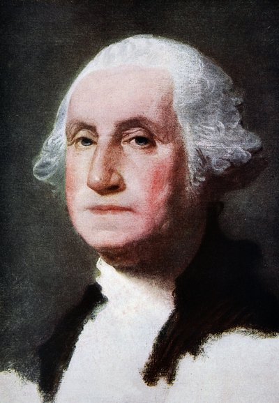 George Washington, toistettu teoksessa "The Outline of History: olla pelkkä elämän ja ihmiskunnan historia", H.G. Wells, Lontoo tekijältä Gilbert Stuart