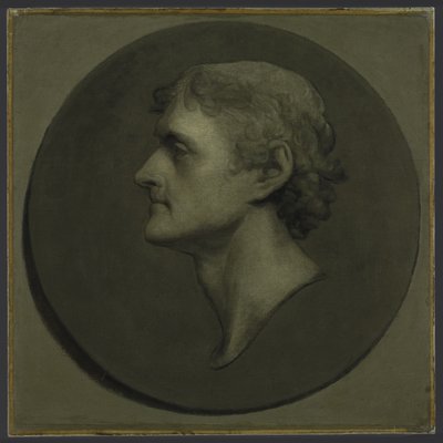 Thomas Jefferson (The Medallion Portrait), 1805 (öljy & muna paperille asetettuna kankaalle) tekijältä Gilbert Stuart