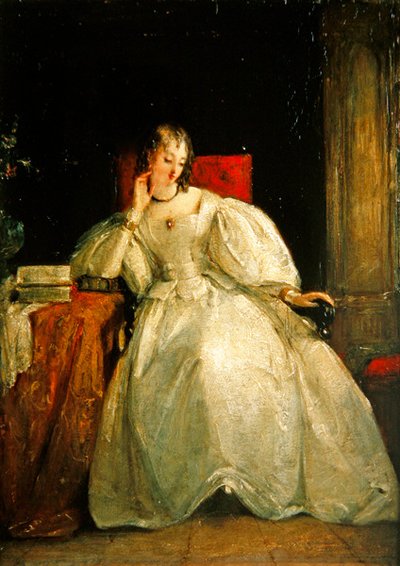 Naisen muotokuva (öljy kankaalle) tekijältä Gilbert Stuart Newton