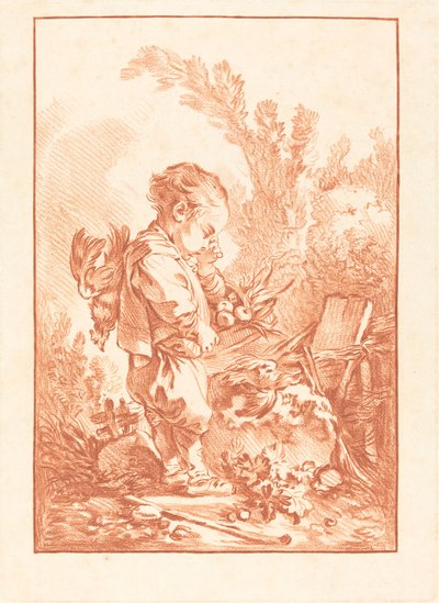Marauder The Thief, c. 1769. tekijältä Gilles Demarteau