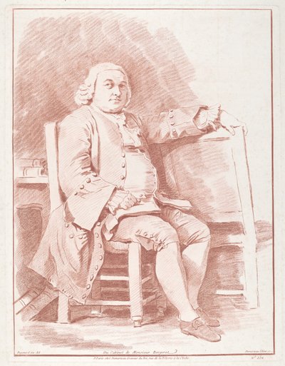 Jacques-Onesyme Bergeret de Grancourt tekijältä Gilles Demarteau, the Elder, after Jean Honoré Fragonard
