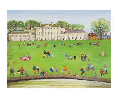 Kenwood, Hampstead, 2011 (öljy kankaalle) tekijältä Gillian Lawson