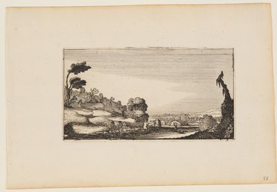Hilly Panorama, alkaen Kaksitoista maisemia Figures tekijältä Gillis van Scheyndel