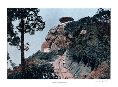 Corcovado Rack Railway, Rio de Janeiro, Brasilia, 1800-luku tekijältä Gillot