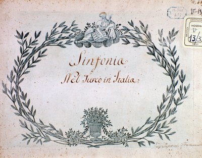 Sivu Gioacchino Rossinin Turkki Italiassa -sinfoniasta tekijältä Gioachino Rossini