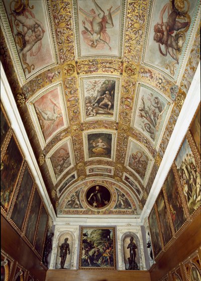 Prometheuksen tarina (Studio de Francesco I de Medicin katto tekijältä Giorgio (and workshop) Vasari