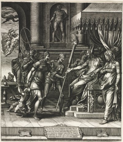 Apellesin roisto, 1560. tekijältä Giorgio Ghisi