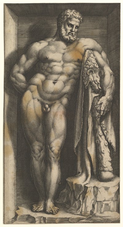 Farnese Hercules, 1570-luvun loppu. tekijältä Giorgio Ghisi