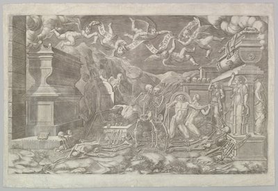 Hesekielin näy, 1554. tekijältä Giorgio Ghisi