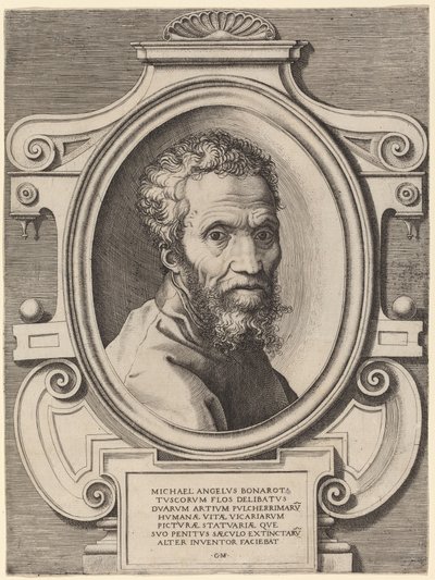Miquel Àngel Buonarroti finlandès tekijältä Giorgio Ghisi, after Marcello Venusti