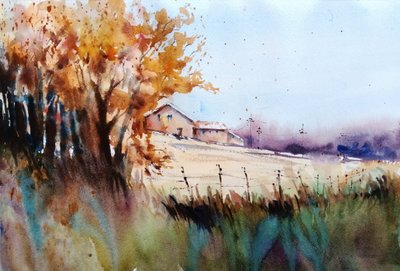 Autumn Hillside -maatila tekijältä Giorgio Gosti