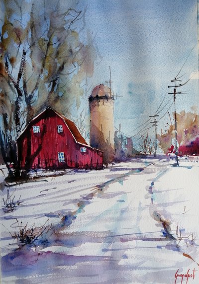 Red Barn Winter tekijältä Giorgio Gosti