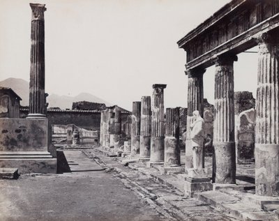 Venus Pompeiianan temppelin itäinen pylväikkö Pompejissa tekijältä Giorgio Sommer