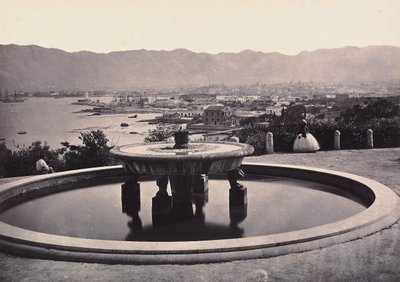 "Panorama Villa Belmontesta suihkulähteellä. Palermo" tekijältä Giorgio Sommer