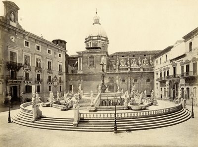 Pretoria-suihkulähde, Palermo, Italia, valokuva Giorgio Sommer tekijältä Giorgio Sommer