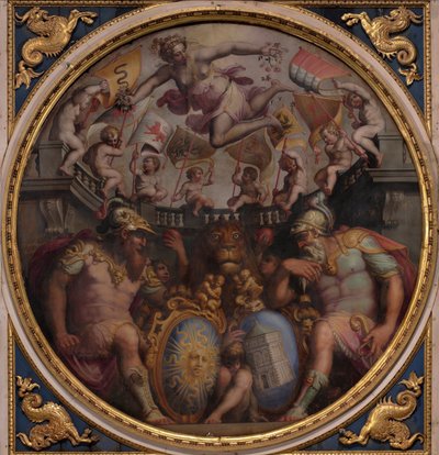 San Giovannin ja Santa Maria Novellan korttelien allegorioita, 1563-1565 tekijältä Giorgio Vasari