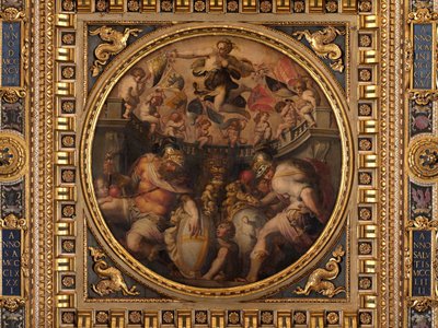 Santo Spiriton ja Santa Crocen korttelien allegoria tekijältä Giorgio Vasari