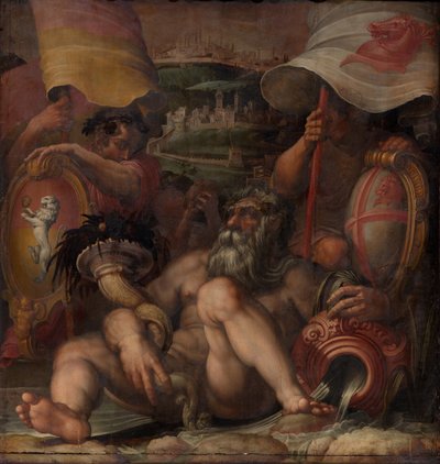 Allegoria Colle val dElsasta ja San Gimignanosta, 1563-1565 tekijältä Giorgio Vasari
