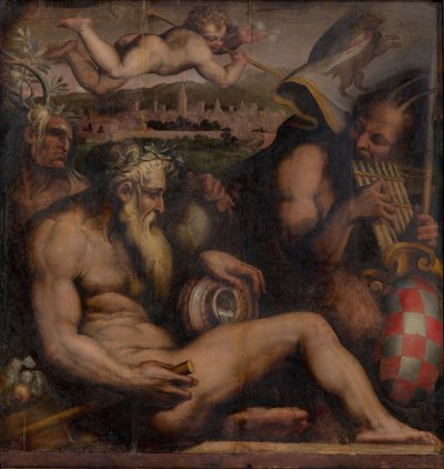 Pistoian allegoria, 1563-1565 tekijältä Giorgio Vasari