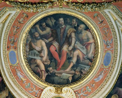 Cosimo I ja hänen taiteilijansa, Sala di Cosimo I:stä (katso myös 274607) tekijältä Giorgio Vasari