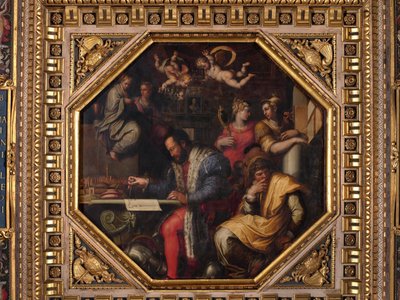 Cosimo tutkii Sienan valloitusta tekijältä Giorgio Vasari
