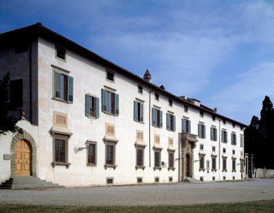 Castellon Villa Medicean julkisivu, noin 1538 tekijältä Giorgio Vasari