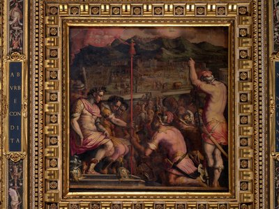 Florentian perustaminen, roomalainen siirtokunta tekijältä Giorgio Vasari