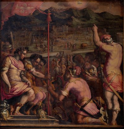 Florentian perustaminen, roomalainen asutus, 1563-1565 tekijältä Giorgio Vasari