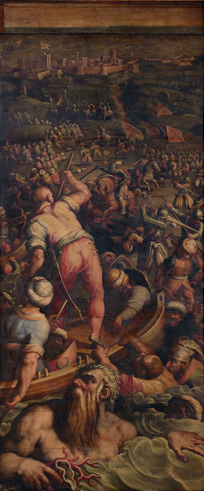Turkkilaisten karkotus Piombinossa, 1563-1565 tekijältä Giorgio Vasari