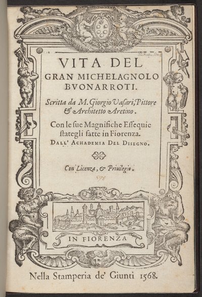 Suuren Michelagnolo Buonarrotin elämä tekijältä Giorgio Vasari