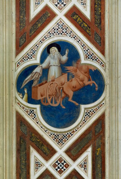 Giotto on ottanut Elian taivaaseen, yksityiskohta Kristuksen elämästä ja kärsimyksestä tekijältä Giotto (c.1266 1337)