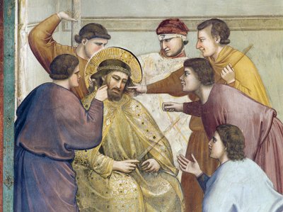 Kristuksen liputus, yksityiskohta elämästä ja Kristuksen kärsimyksestä, Giotto tekijältä Giotto (c.1266 1337)
