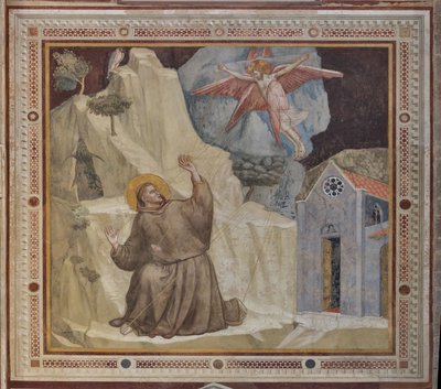 Transept, Bardi-kappelin ulkoosa: Pyhä Franciscus ja Stigmata tekijältä Giotto (c.1266 1337)
