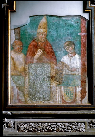 Paavi Bonifatius VIII julistaa vuoden 1300 juhlavuoden (Fresko tekijältä Giotto (c.1266 1337)