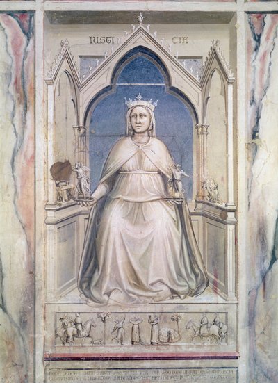 Oikeudenmukaisuuden allegoria, n. 1305 (fresko) tekijältä Giotto di Bondone